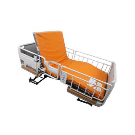 เตียงผู้ป่วยไฟฟ้า PARAMOUNT BED รุ่น Rakusho Z สีเรซิ่น พร้อมที่นอน รุ่น Stretch Fit_2